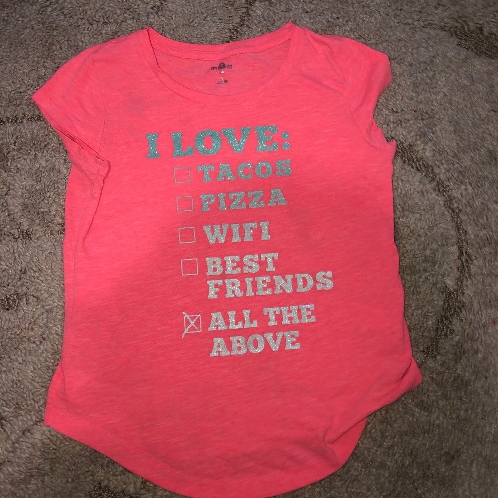 Girls pink shirt